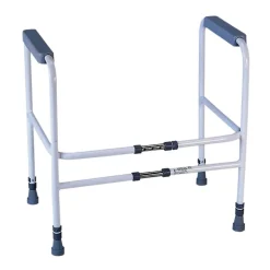 Aidapt VR205 Cadre de Toilette Ashford Debout Libre Blanc/Gris