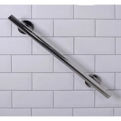 Aidapt VY476P - Barre d'appui droite en acier inoxydable finition polie