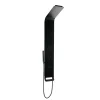 Anima Colonne de douche murale en aluminium avec mitigeur 4 fonctions, cascade et jets massants, noir (ALUSHOWERC)