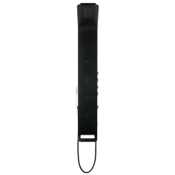 Anima Colonne de douche murale en aluminium avec mitigeur 4 fonctions, cascade et jets massants, noir (ALUSHOWERC)