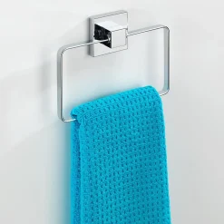Anneau porte-serviettes en acier inox Quadro
