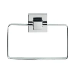 Anneau porte-serviettes en acier inox Quadro