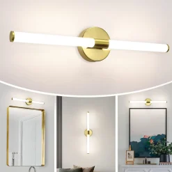 Applique murale de salle de bain à LED NETTLIFE 8W, lampe de salle de bain, applique murale 4000K IP44