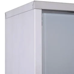 Armoire à pharmacie murale verrouillable 3 niv. acier inox