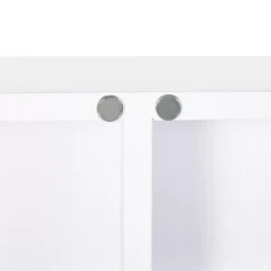 Armoire à pharmacie murale verrouillable 2 portes 6 étagères 6 compartiments dim. 55 x 18 x 60 cm acier blanc