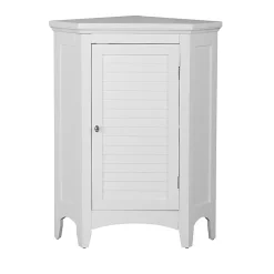 Armoire d angle en bois blanche Teamson Home