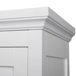 Armoire d angle en bois blanche Teamson Home