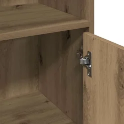 Armoire de bain chêne artisanal 30x30x95 cm bois d'ingénierie vidaXL