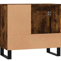 Armoire de bain chêne fumé 65x33x60 cm bois d'ingénierie vidaXL