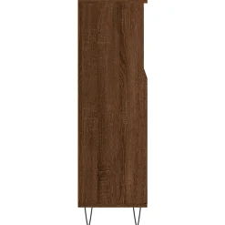 Armoire de bain chêne marron 30x30x100 cm bois d'ingénierie vidaXL