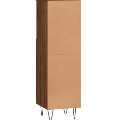 Armoire de bain chêne marron 30x30x100 cm bois d'ingénierie vidaXL