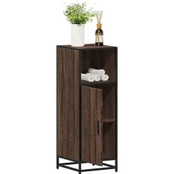 Armoire de bain chêne marron 35x37,5x100 cm bois d'ingénierie vidaXL