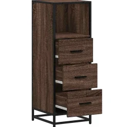 Armoire de bain chêne marron 35x37,5x100 cm bois d'ingénierie vidaXL