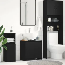 Armoire de bain chêne noir 60x33x60 cm bois d'ingénierie vidaXL