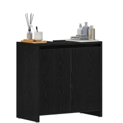 Armoire de bain chêne noir 60x33x60 cm bois d'ingénierie vidaXL