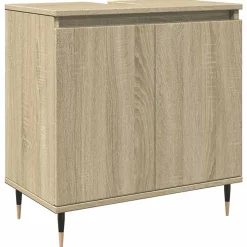 Armoire de bain chêne sonoma 58x33x60 cm bois d'ingénierie vidaXL