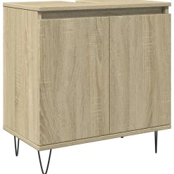 Armoire de bain chêne sonoma 58x33x60 cm bois d'ingénierie vidaXL