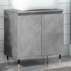 Armoire de bain gris béton 58x33x60 cm bois d'ingénierie vidaXL