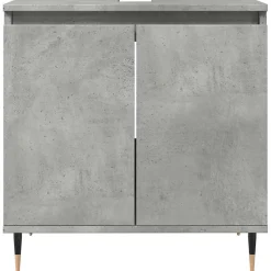 Armoire de bain gris béton 58x33x60 cm bois d'ingénierie vidaXL
