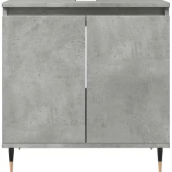Armoire de bain gris béton 58x33x60 cm bois d'ingénierie vidaXL