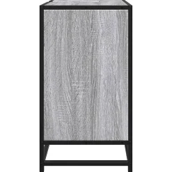 Armoire de lavabo de salle de bain sonoma gris 65x33x60 cm vidaXL