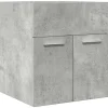 Armoire de lavabo de salle de bain gris béton 41x38,5x46 cm vidaXL