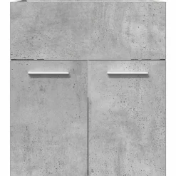 Armoire de lavabo de salle de bain gris béton 41x38,5x46 cm vidaXL