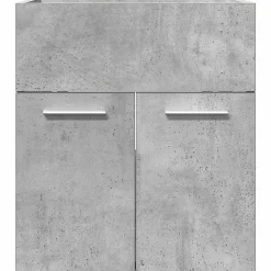 Armoire de lavabo de salle de bain gris béton 41x38,5x46 cm vidaXL