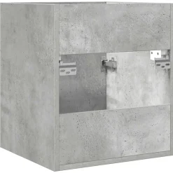 Armoire de lavabo de salle de bain gris béton 41x38,5x46 cm vidaXL