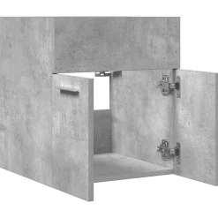 Armoire de lavabo de salle de bain gris béton 41x38,5x46 cm vidaXL