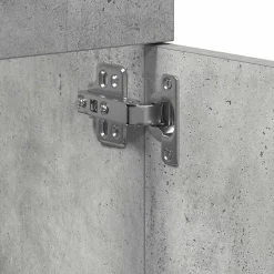 Armoire de lavabo de salle de bain gris béton 41x38,5x46 cm vidaXL