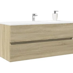 Armoire de lavabo de salle de bain chêne sonoma 100x38,5x45 cm