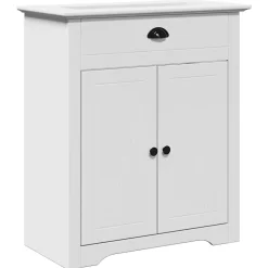 Armoire de lavabo de salle de bain BODO blanc 70x35x80 cm vidaXL