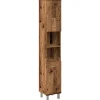 Armoire de salle de bain vieux bois 30x30x179cm bois ingénierie vidaXL
