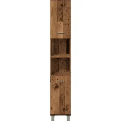Armoire de salle de bain vieux bois 30x30x179cm bois ingénierie vidaXL