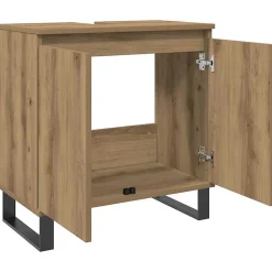 Armoire de salle de bain chêne artisanal 58x33x60 cm vidaXL