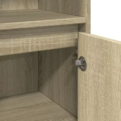 Armoire de salle de bain Chêne sonoma 30x30x183,5 cm Aggloméré vidaXL