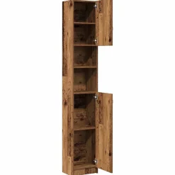 Armoire de salle de bain vieux bois bois d'ingénierie vidaXL