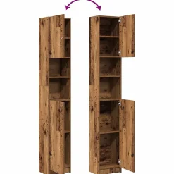 Armoire de salle de bain vieux bois bois d'ingénierie vidaXL