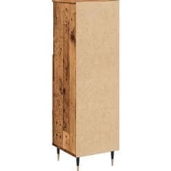 Armoire de salle de bain vieux bois 30x30x100cm bois ingénierie vidaXL