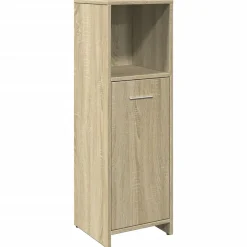 Armoire de salle de bain Chêne sonoma 30x30x95 cm Aggloméré vidaXL