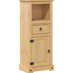 Armoire de salle de bain Corona 45x33x110 cm bois de pin massif vidaXL
