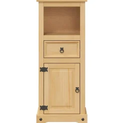 Armoire de salle de bain Corona 45x33x110 cm bois de pin massif vidaXL