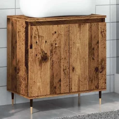 Armoire de salle de bain vieux bois 58x33x60 cm bois ingénierie vidaXL