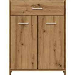 Armoire de salle de bain chêne artisanal 60x33x80 cm vidaXL