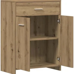 Armoire de salle de bain chêne artisanal 60x33x80 cm vidaXL