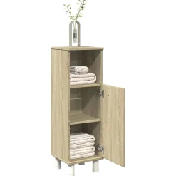 Armoire de salle de bain chêne sonoma 30,5x30x95 cm vidaXL