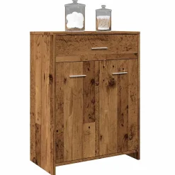 Armoire de salle de bain vieux bois 60x33x80 cm bois ingénierie vidaXL