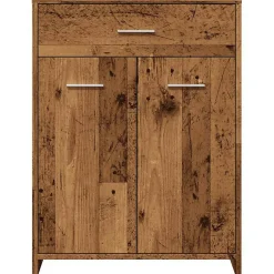 Armoire de salle de bain vieux bois 60x33x80 cm bois ingénierie vidaXL