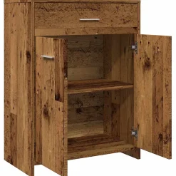 Armoire de salle de bain vieux bois 60x33x80 cm bois ingénierie vidaXL